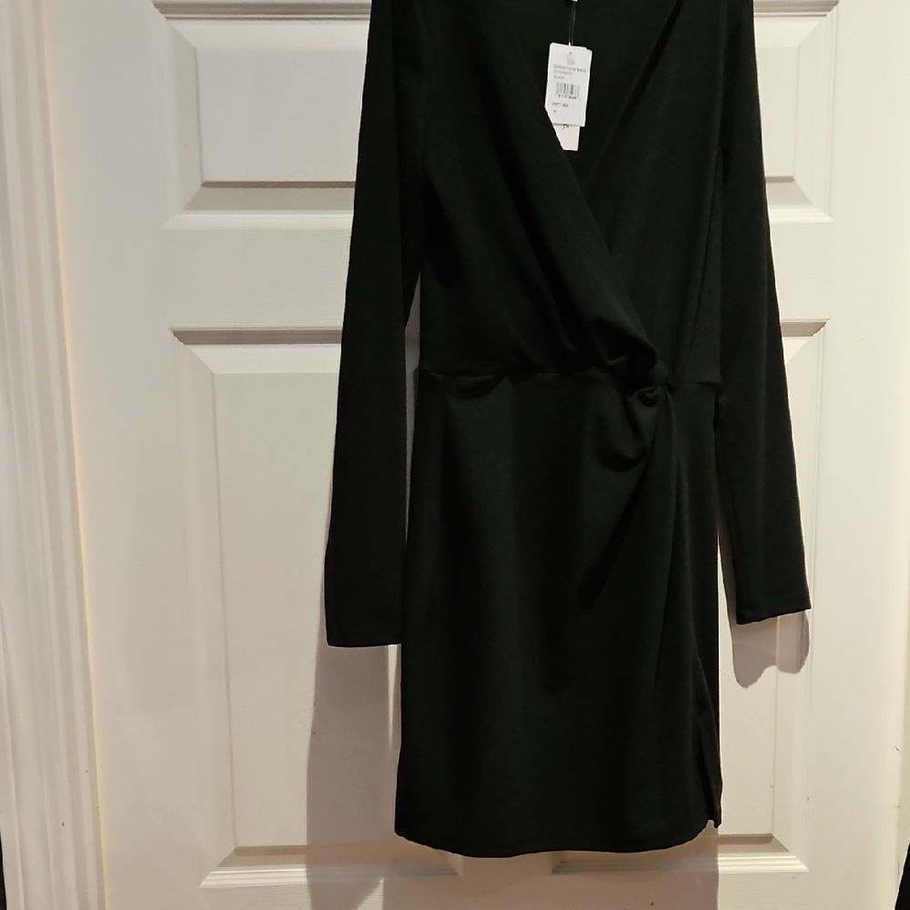 Row A Black Long Sleeve Dress